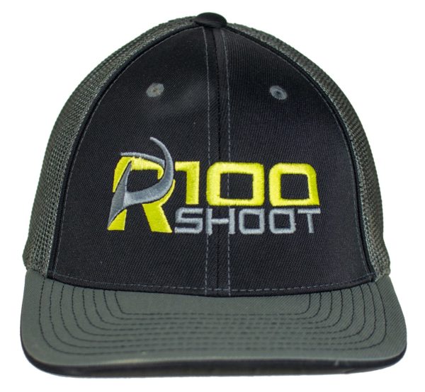 R100 Fitted Hat Black & Graphite