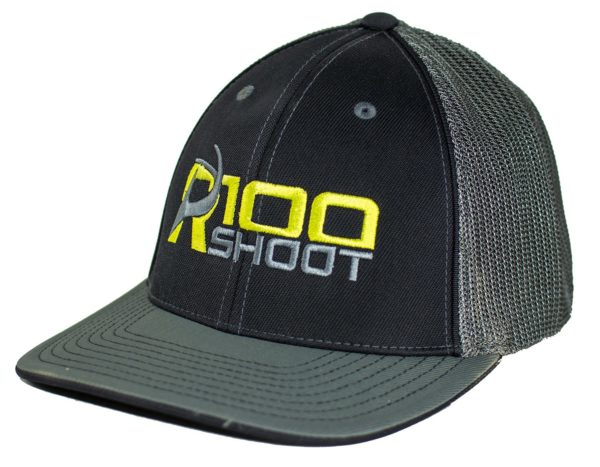 R100 Fitted Hat Black & Graphite